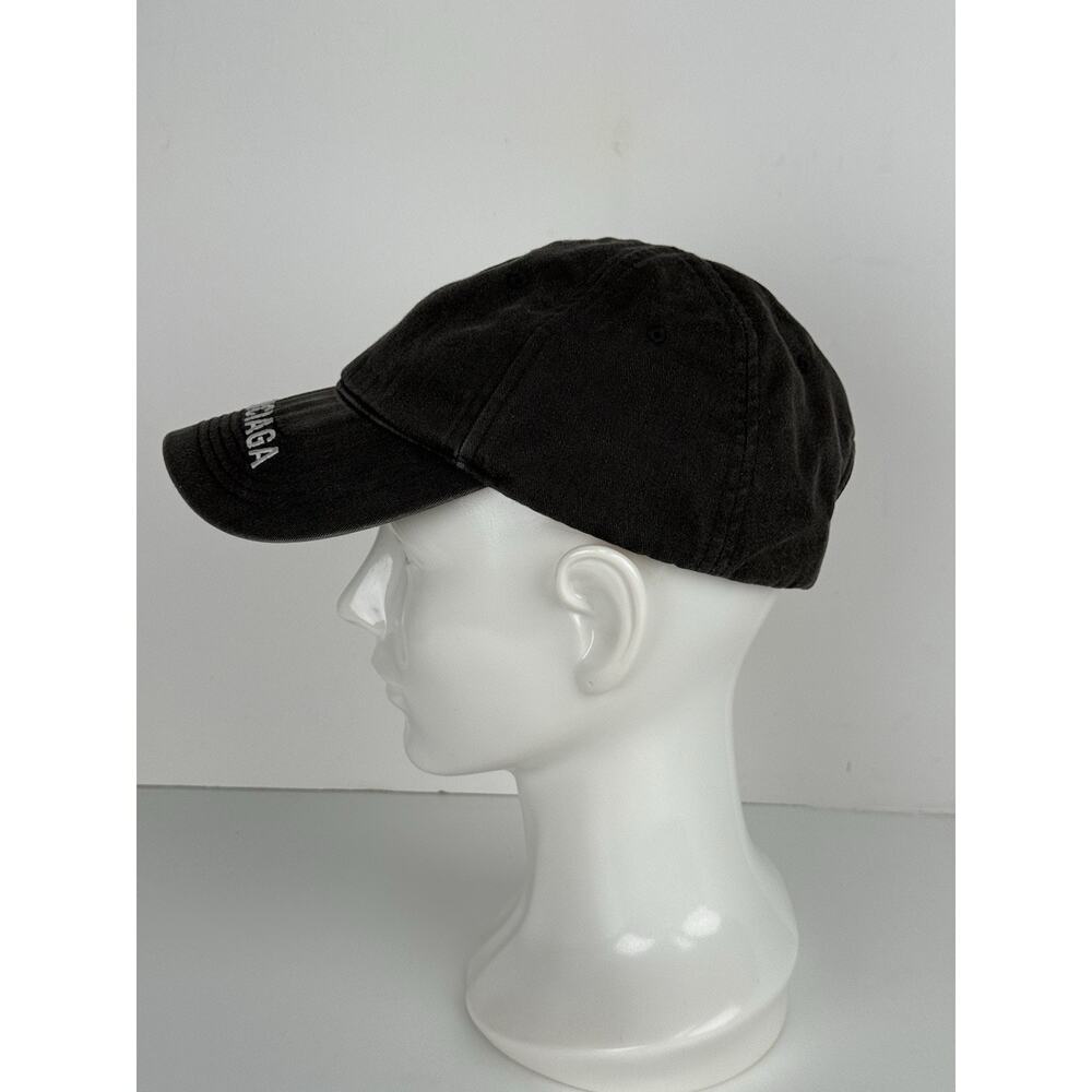 Balenciaga Baseball Cap Black Denim - Picture 5 of 9